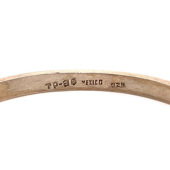 VTG Estate Taxco Mexico Sterling Silver 7‎ ¼" Bangle Bracelet! 118a - Picture 8 of 8